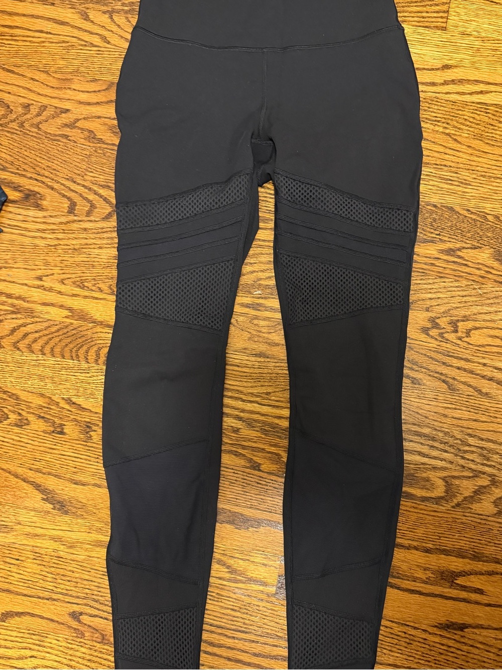 lululemon athletica Black Mesh-Panel High-Rise Leggings